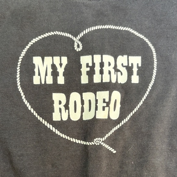 ‘My First Rodeo' Baby Onesie - Picture 3 of 5